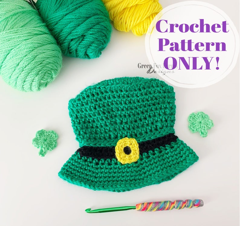 Baby Leprechaun Hat Crochet Pattern St Patrick's Day Etsy
