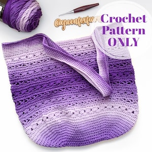 Crochet Market Bag, Crochet Bag Pattern 3 Sizes, Boho Summer Bag, Large Shoulder Bag, Market Tote Pattern, Digital Download ONLY image 2