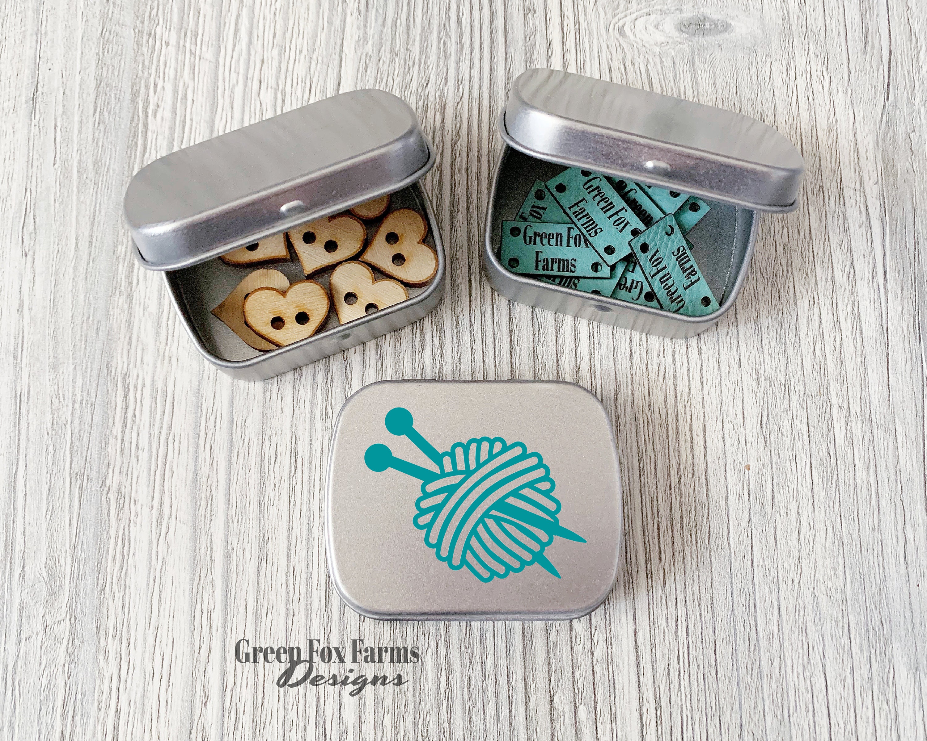 Knitting Notions Mini Storage Case Progress Keeper Tin Mini Etsy UK