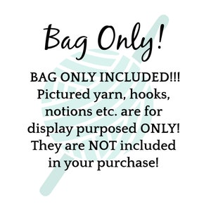 Funny Yarn Lover Project Tote Bag, Crocheter Market Bag, Knitters Tote Bag, Craft Storage Bag, Fiber Artist Gift MADE to ORDER image 7