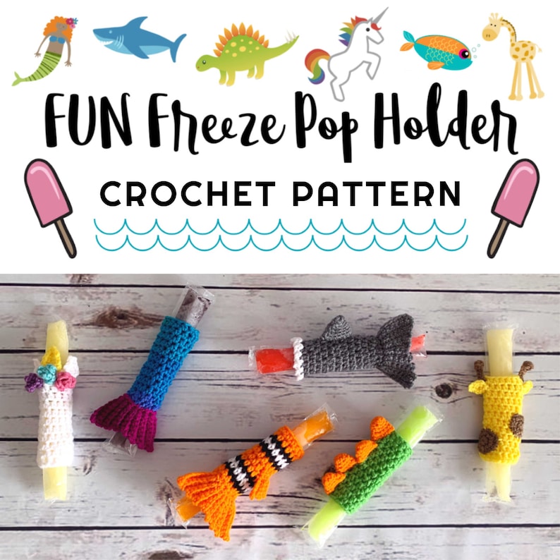 Crochet Popsicle Holder Pattern Fun Crochet Ice Pop Covers | Etsy