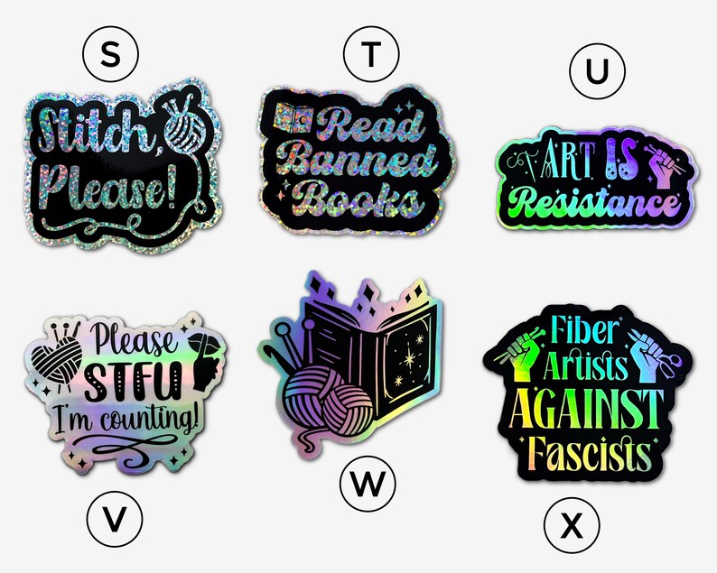 PERSONALIZED Yarn Sticker Bundle for Yarn Lover Gift & Crochet or Knitter Gifts. Choose your own decal set Bild 5