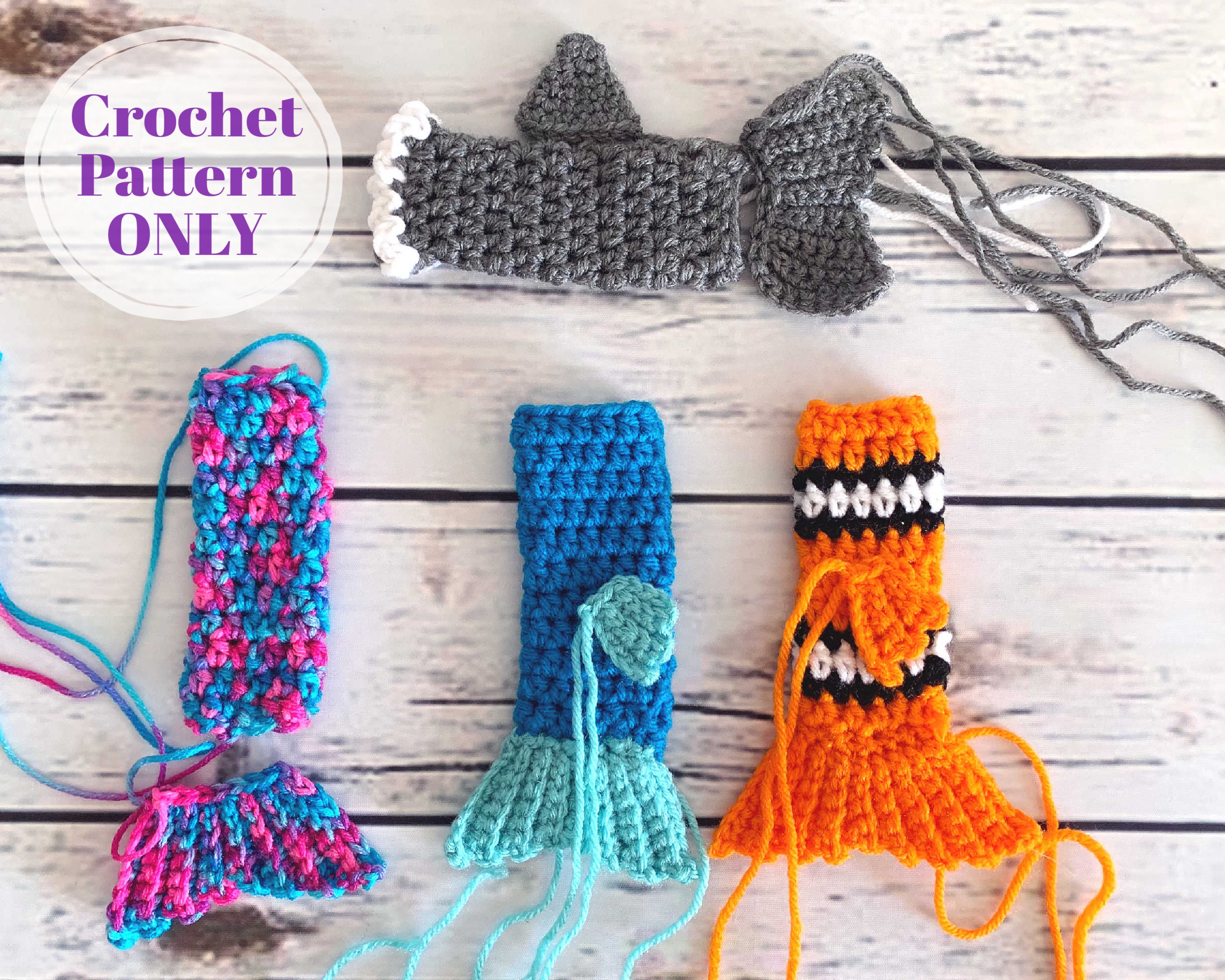 Popsicle Holders Crochet Pattern, Mermaid Ice Pop, Unicorn Otter