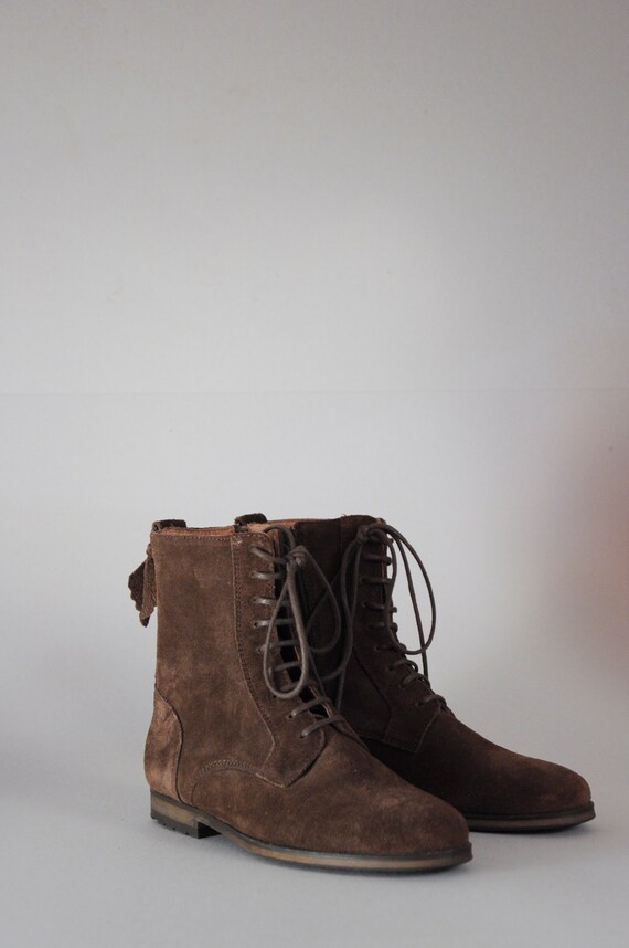 suede lace up boots womens