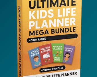 Mega Kinderplanner Bundel - +4000 PDF-pagina's en bewerkbaar in Canva | Dagboeken, Agenda's, Taken, Activiteiten en Schoolplanner