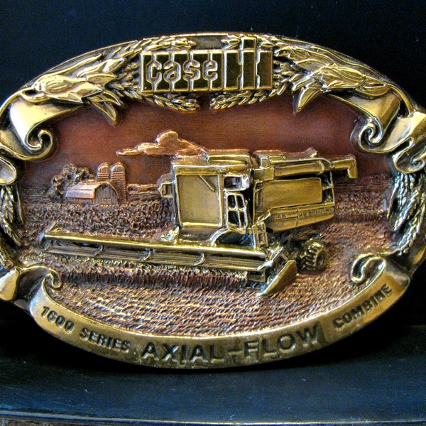 Brass Case Ih Belt Buckle Etsy