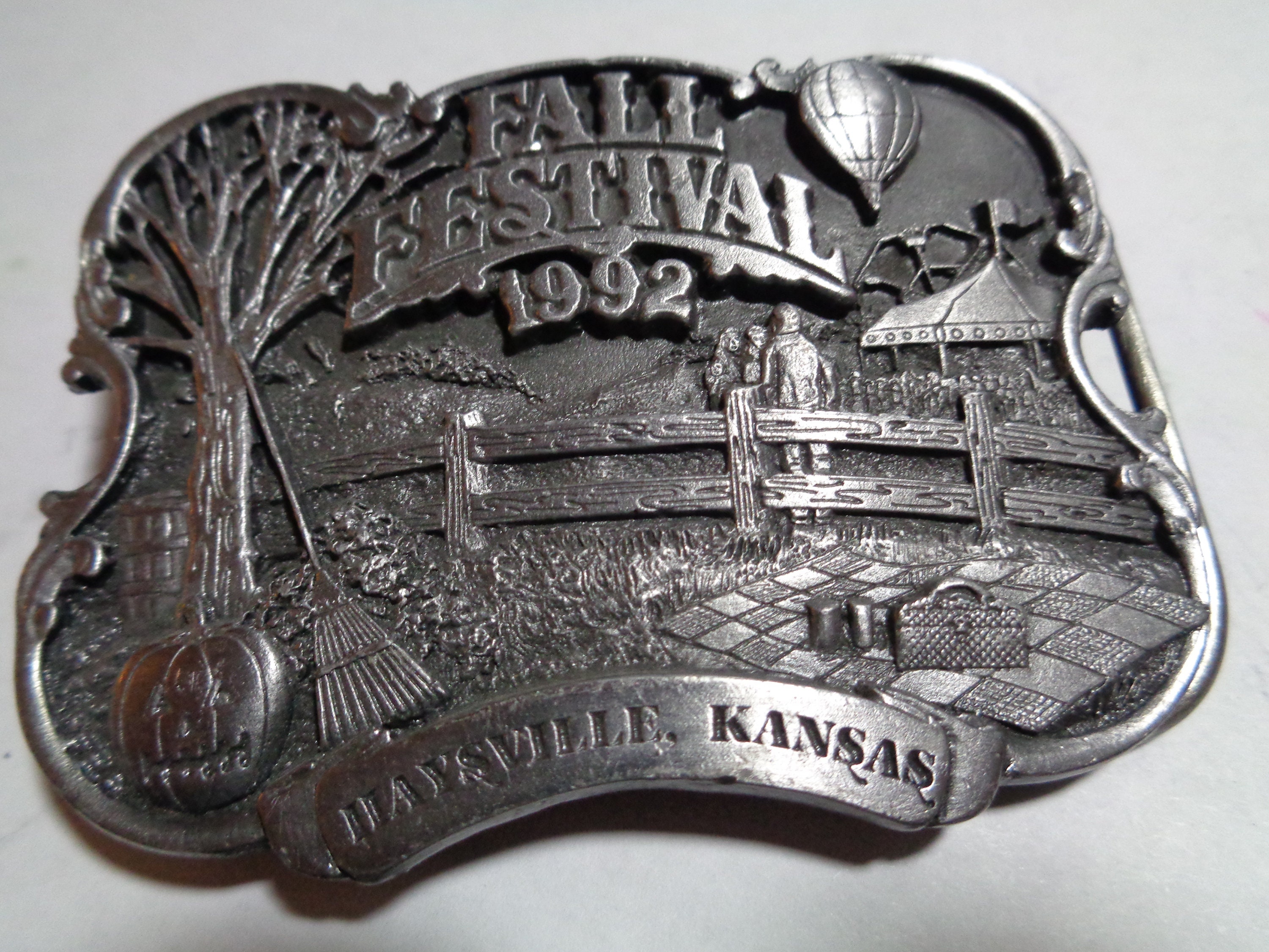 Haysville Kansas 1992 Fall Festival Belt Buckle Limited Edition No