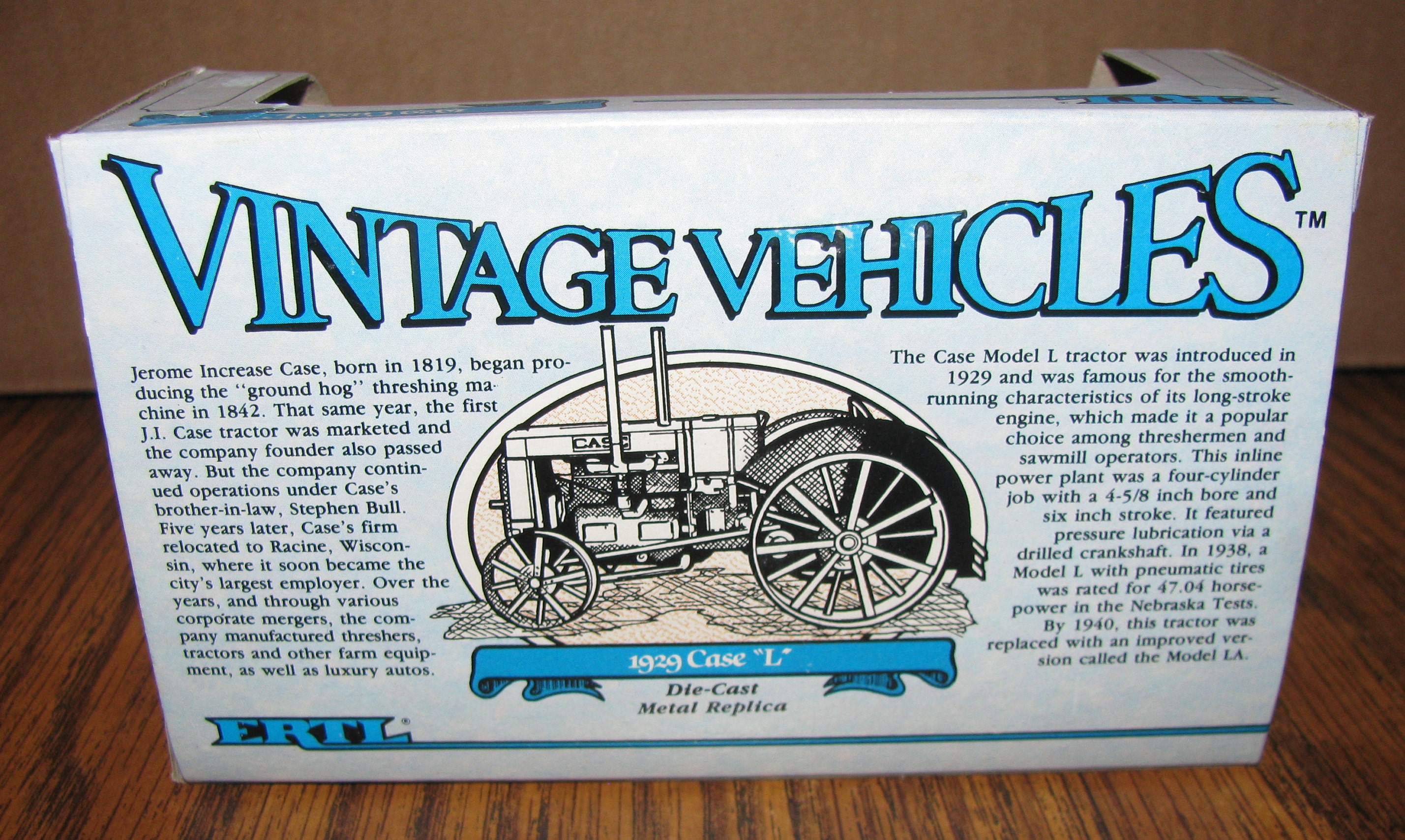 1988 Ertl 1:43 Case 1929 Model L Tractor Vintage Vehicles COLLECTORS ...