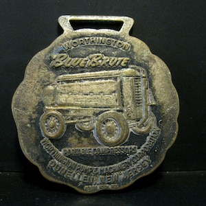 Worthington Pumps & Machinery Corporation Blue Brute Compresor portátil y taladro de roca de mano Reloj de bolsillo Fob Promoción publicitaria