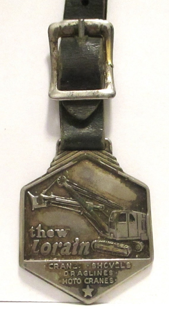 Thew Lorain Cranes Draglines Shovels Pocket Watch Fob  display picture 1