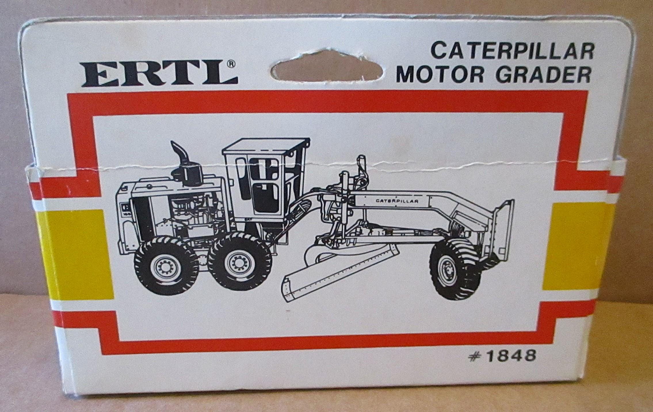 Mighty Movers Ertl Caterpillar CAT Motor Road Grader 1/64 Toy