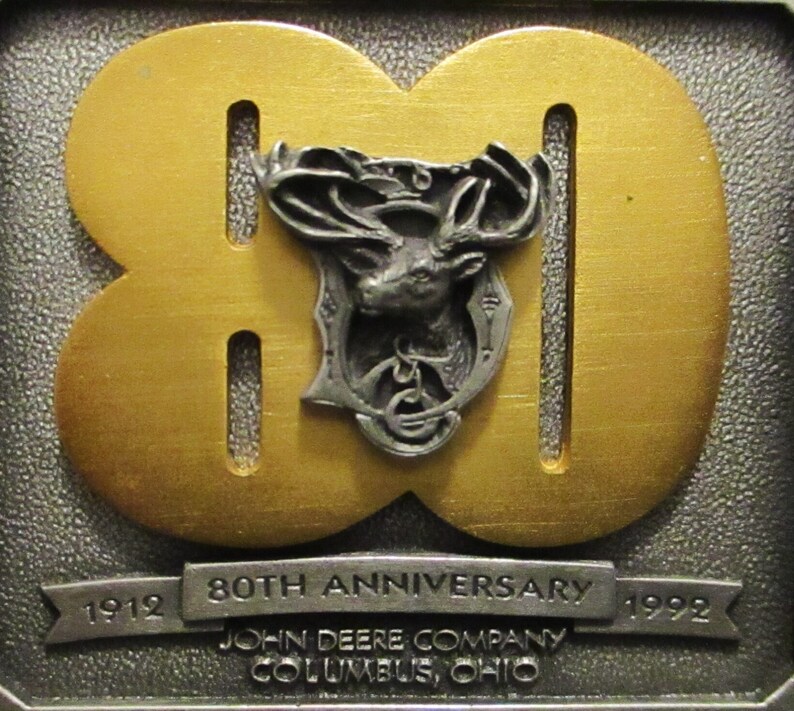 John Deere Company Columbus Ohio 1884 Deer Head Letter D & CO Trademark