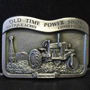 Silver King R42 Tractor 1993 Belt Buckle 29th Antique Acres Old Time Power Steam Show Cedar Falls Iowa Spec Cast Limited Edition 230 of 250