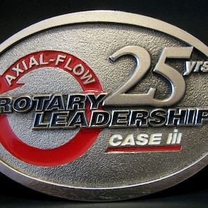 Case IH Axial Flow Combines Rotary Leadership 25 Year Special Anniversary Edition 2001 Pewter Belt Buckle Harvest Ag Machinery Equipment CIH