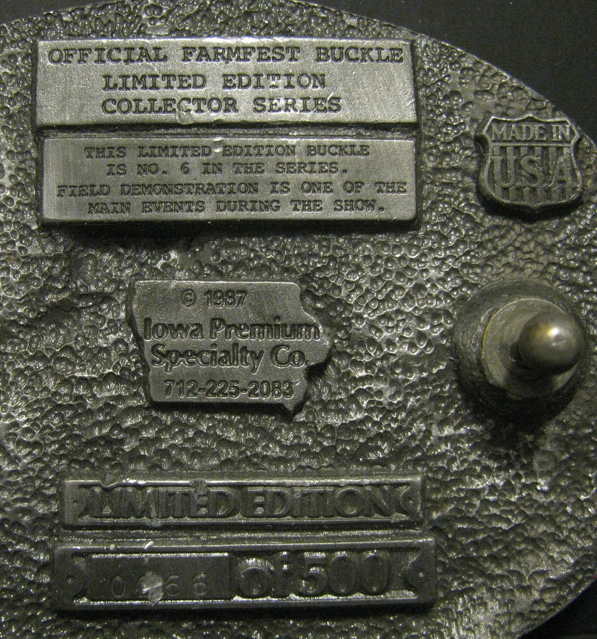 Farmfest 1987 Lake Crystal Minnesota Limited Edition Collector Series