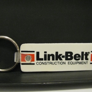 LINK BELT Equipo de Construcción Goma Publicidad Llavero Anillo Fob Draglines Coleccionables Grúas Palas Palas