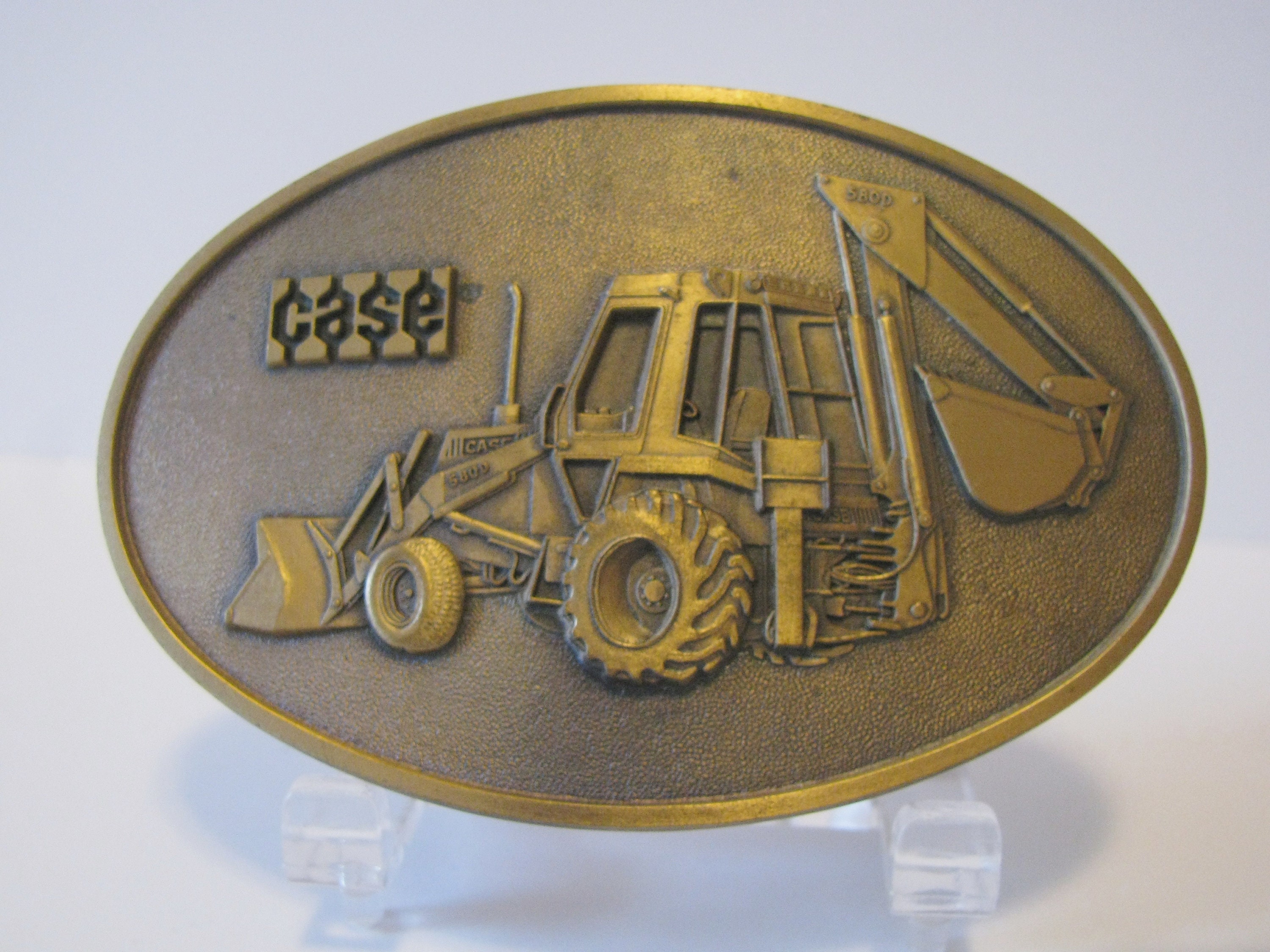 J I Case Construction King 580D Loader Backhoe Tractor Brass - Etsy