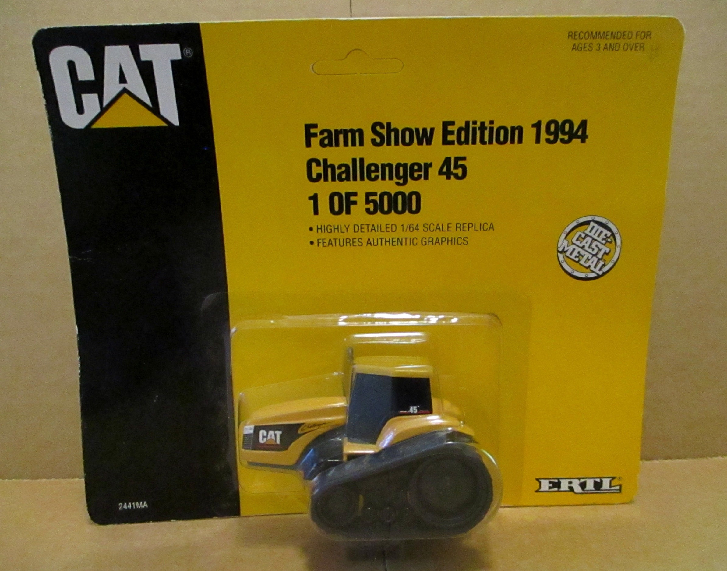 Caterpillar Cat Challenger 45 Track-Type Ag Crawler Tractor 1/64 Ertl Toy Farm Show Edition 1994  Limited Ed 1/5000 Highly Detailed Die Cast