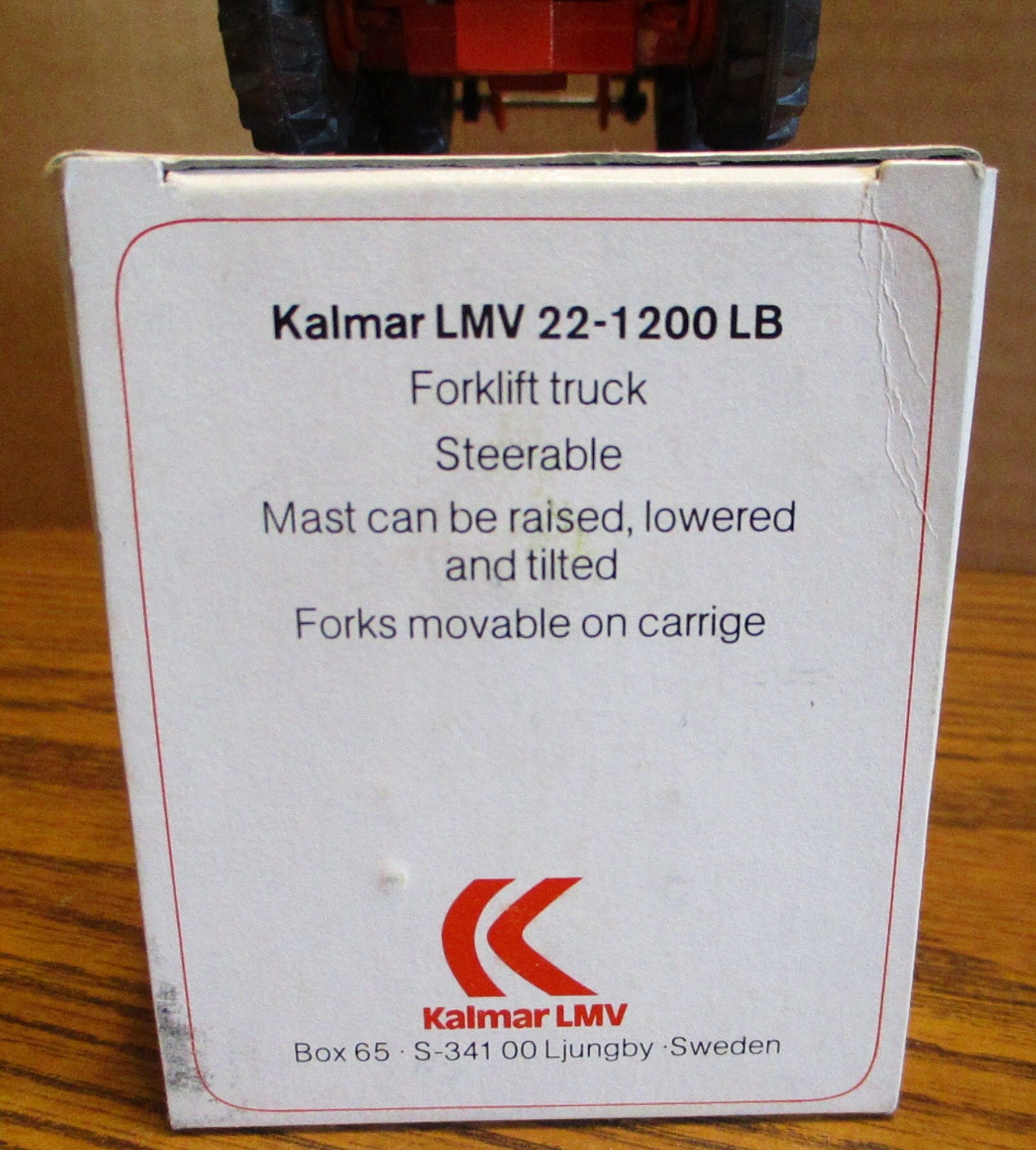 希少☆Kalmar Lief trucks フォークリフト 1/50 西ドイツ製 Kalmar Empty Container Loader Lift Truck Fork Lift Truck
