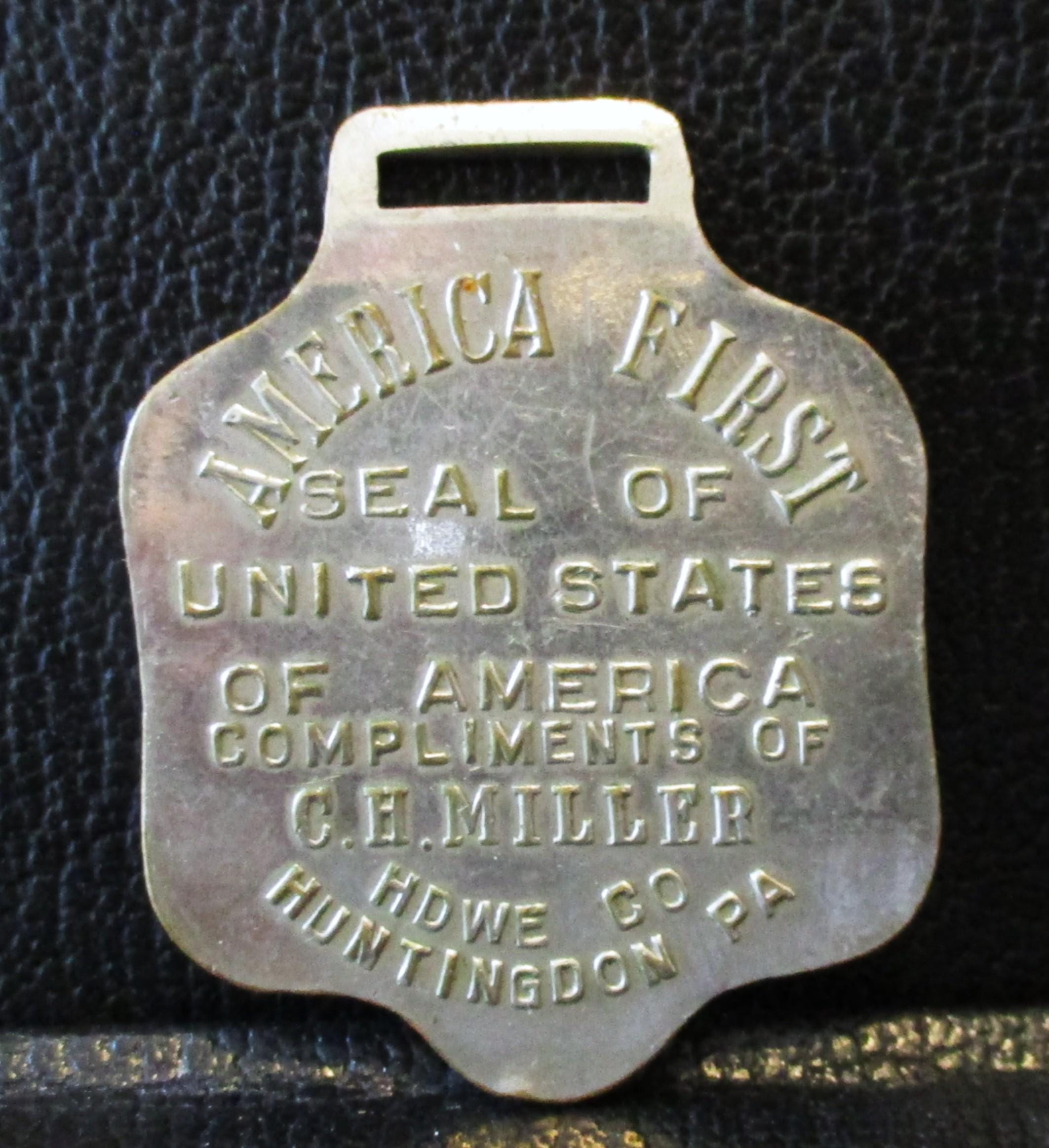 Antique Third National Bank Springfield MASS Blue Enamel Watch Fob Eagle Seal J.B. Nichols, a Towns County native, shares his life story  main image 4