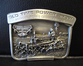 IHC McCormick Deering Farmall Regular Tractor Belt Buckle 1986 Old Time Power Show Antique Acres Cedar Falls IA Farm Machines & Implements