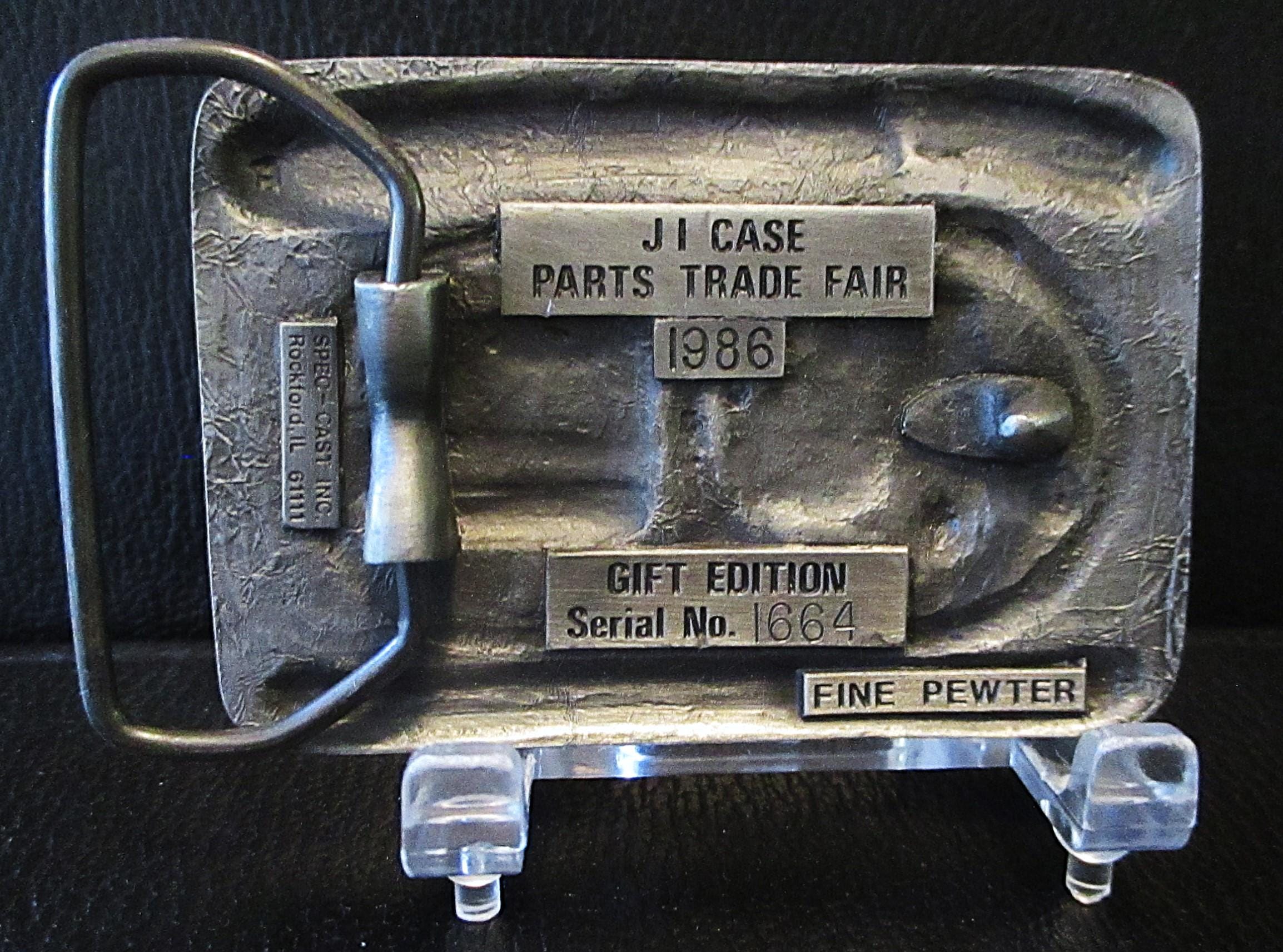 J I Case 850C Crawler CIH 1586 or 1170 Tractor Pewter Belt Buckle