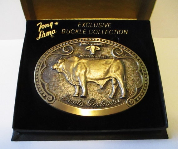 Tony Lama SANTA GERTRUDIS Bull Cow Sire Solid Bra… - image 1