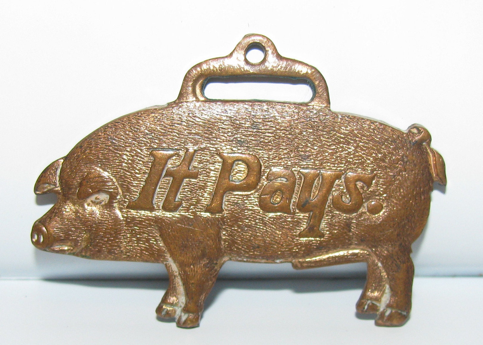 Moorman's Manufacturing Feed Company Figural Hog Pig It Pays to