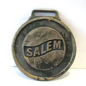 VINTAGE  The Salem Tool Company of Salem, Ohio Mining & Construction Machinery Advertising Promo Pocket Watch Fob Collectible