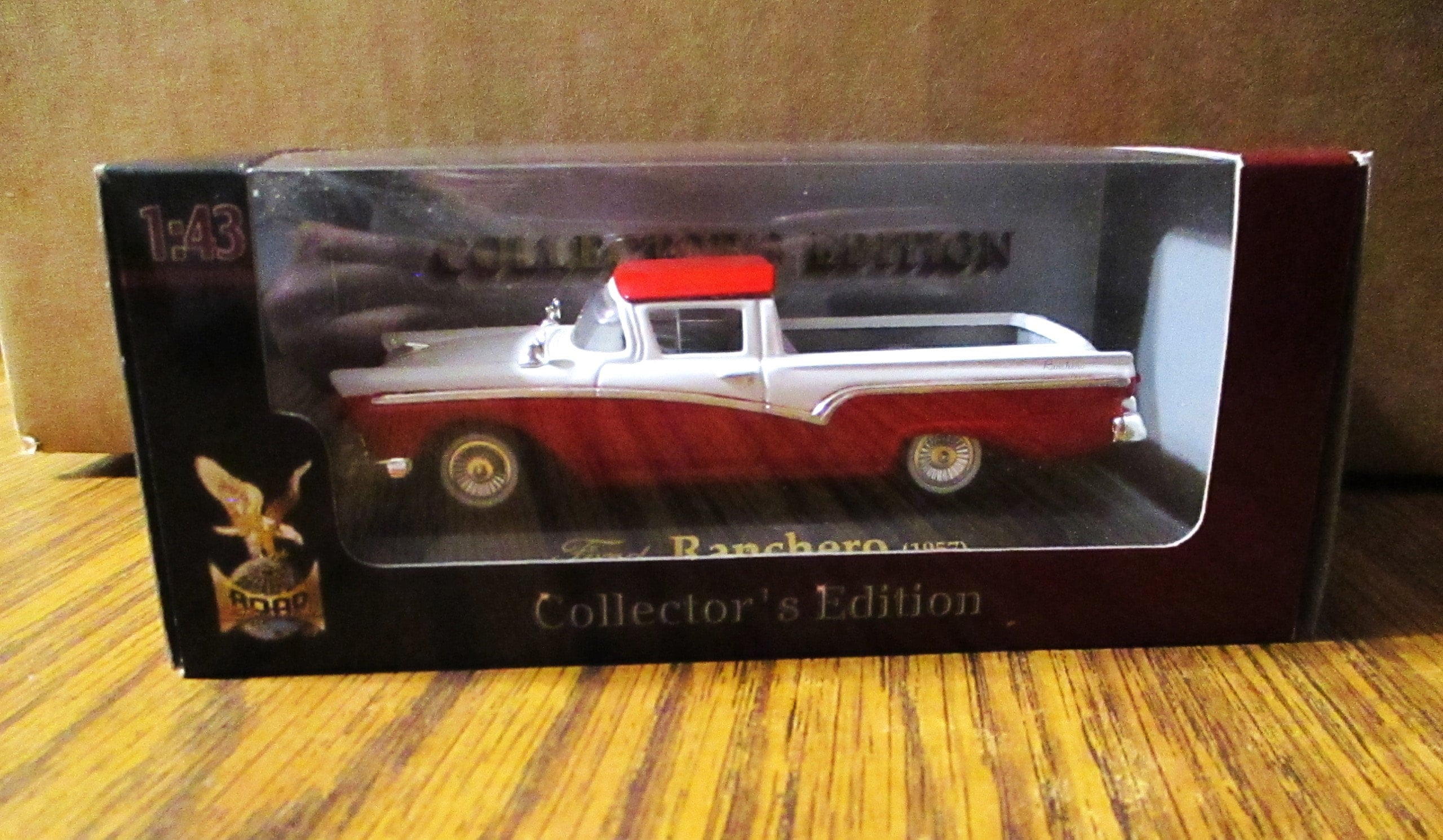 Vintage 1957 Red & White Ranchero Ford Motor Company Toy Truck Car