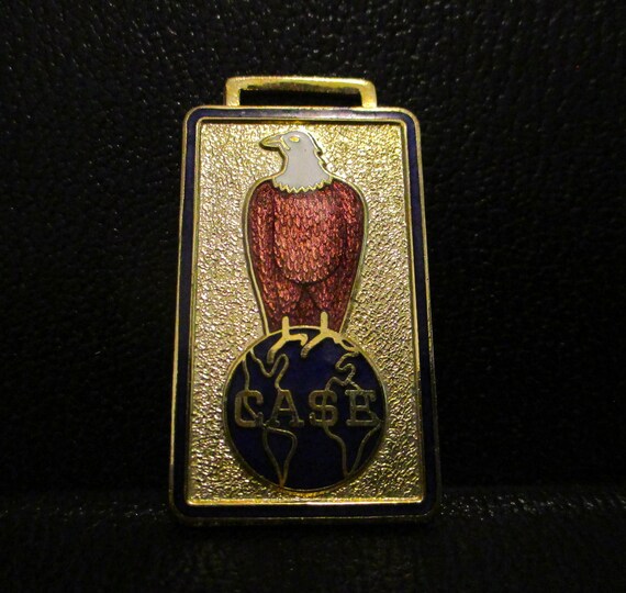 Antique Third National Bank Springfield MASS Blue Enamel Watch Fob Eagle Seal America First Seal of United States of American Compliments  main image 4