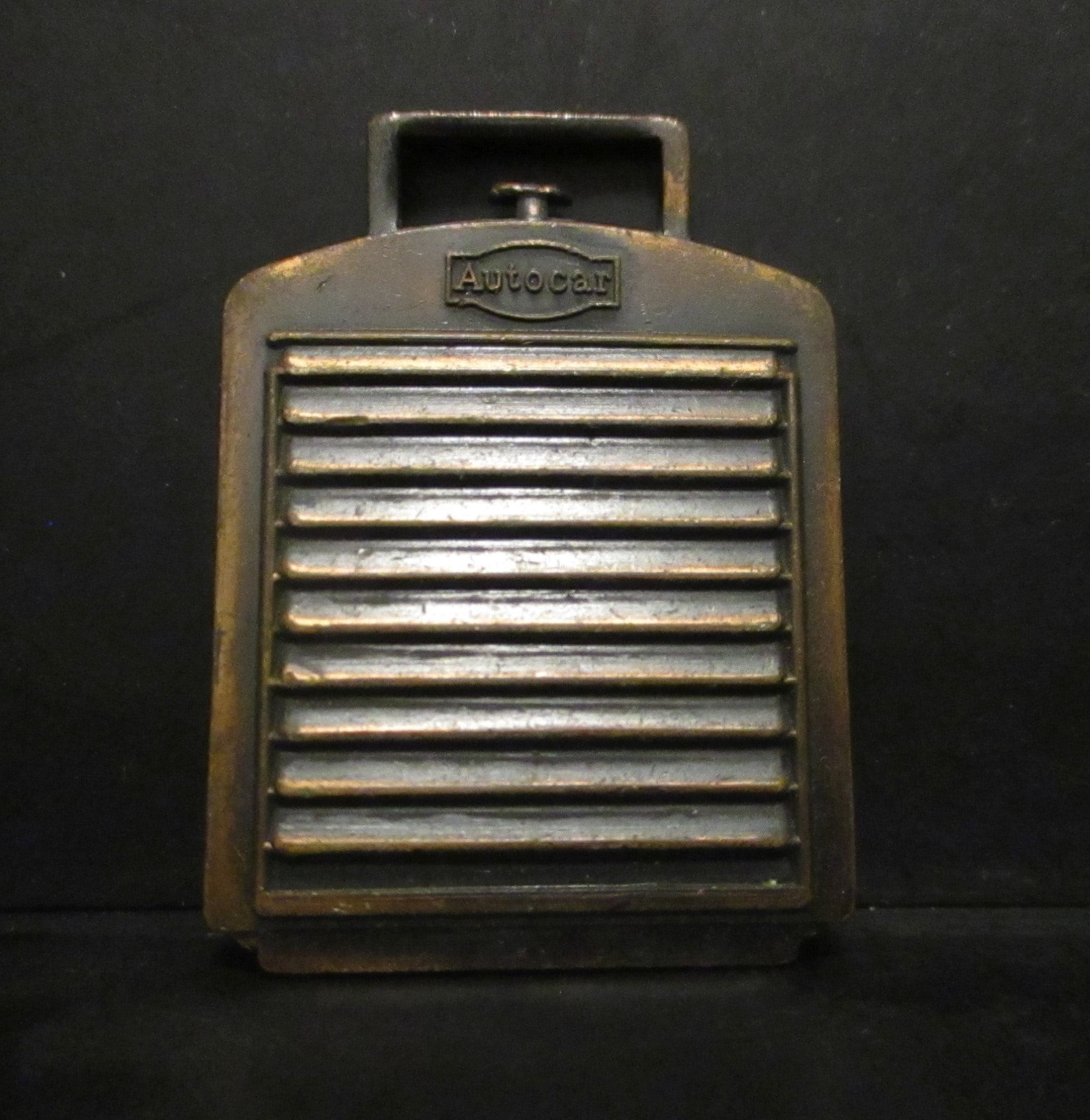 Vintage AUTOCAR Figural Truck Radiator Advertising Promo Brass Pocket ...