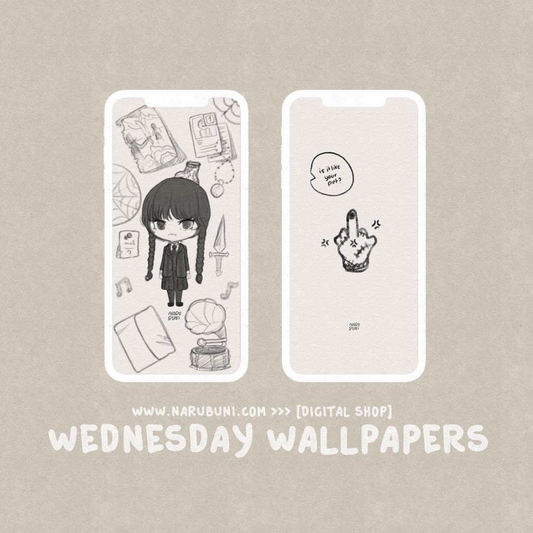 Cutie Wednesday Addams Wallpapers iPhone  Wallpapers Clan