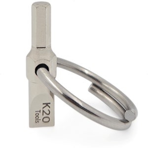 Llavero de fotografía multiherramienta con llave Allen de 5/32 (4 mm) y destornillador de cabeza plana, para cámara, trípode, soportes/placas, bolsos