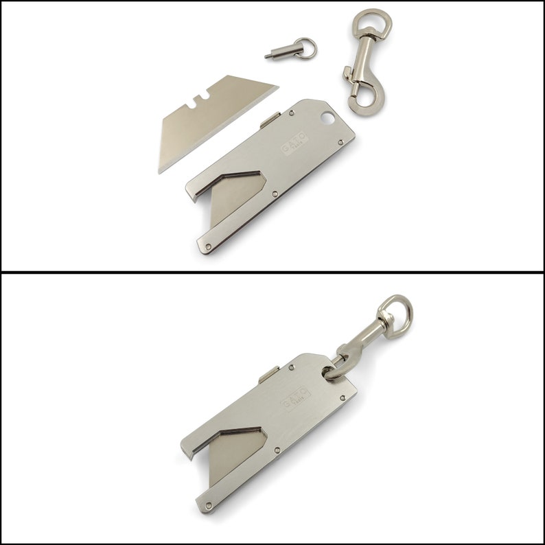 Pocket Utility Knife Made of Stainless Steel EDC Keychain Mini Tool image 2