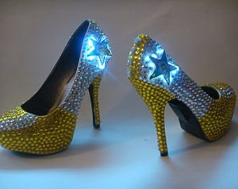 Custom Bling LED lights Prom Wedding Shoes Glossy Remix | Etsy Custom Bling LED lights Prom Wedding Shoes Glossy Remix | Etsy