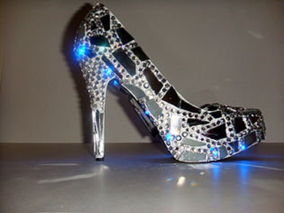 Custom Bling LED lights Prom Wedding Shoes ShowStopper | Etsy Custom Bling LED lights Prom Wedding Shoes Glossy Remix | Etsy