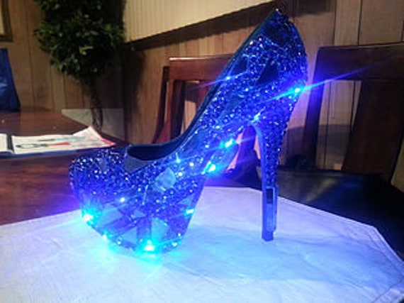 Custom Bling LED lights Prom Wedding Shoes ShowStopper | Etsy Custom Bling LED lights Prom Wedding Shoes Glossy Remix | Etsy