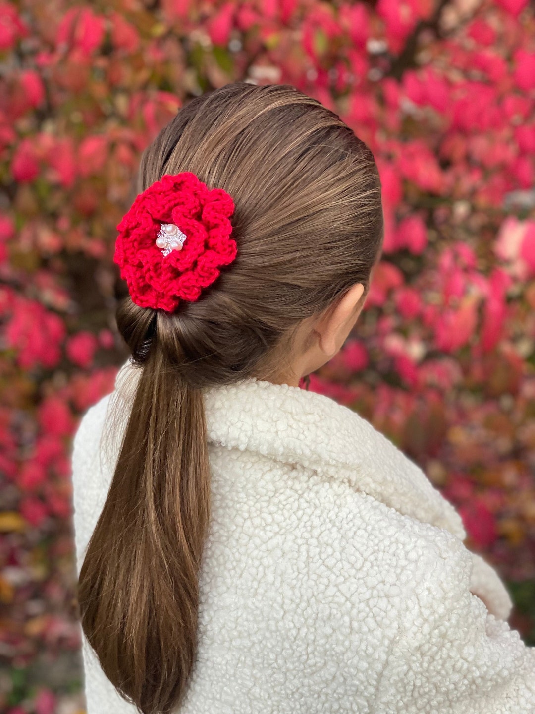 Crochet Flower/ Hair Clip Etsy