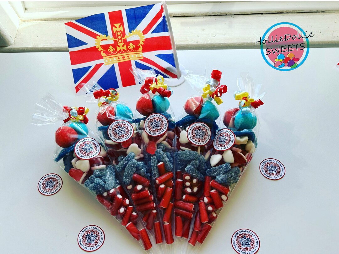 Kings Coronation Inspired Sweet Cones Large 2530cm Etsy UK
