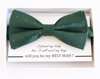 Emerald Green bow tie Best man Groomsman Man of honor ring bearer request, Emerald Green Toddler adult bow, Adjustable Pre tied High quality