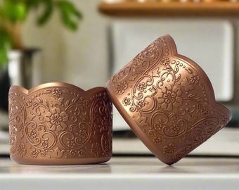 ELLIANA (Magnolia Copper) | LUXE Collection | Silicone Tumbler Boot