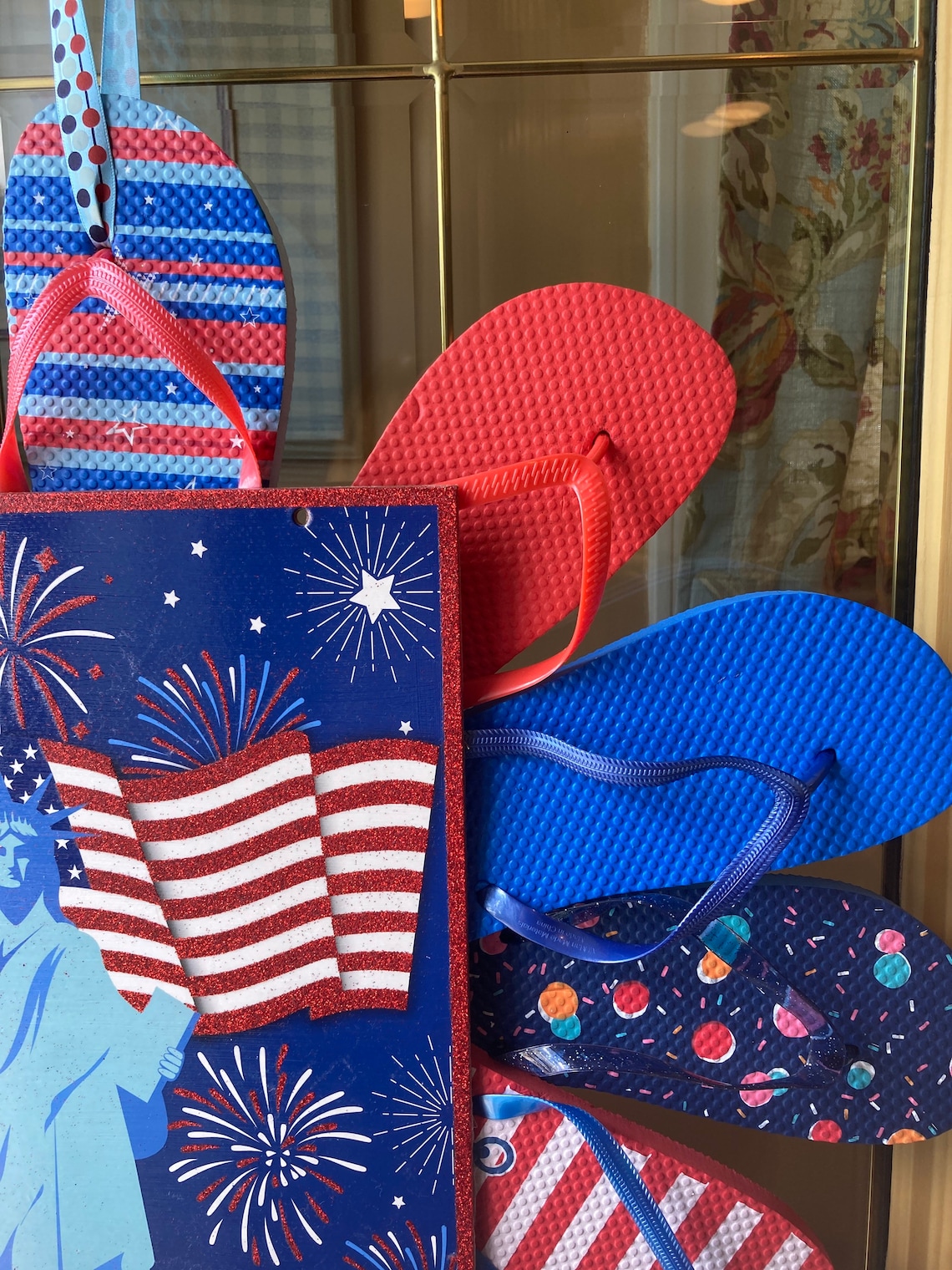 Statue of Liberty Flip Flop Wreath Etsy