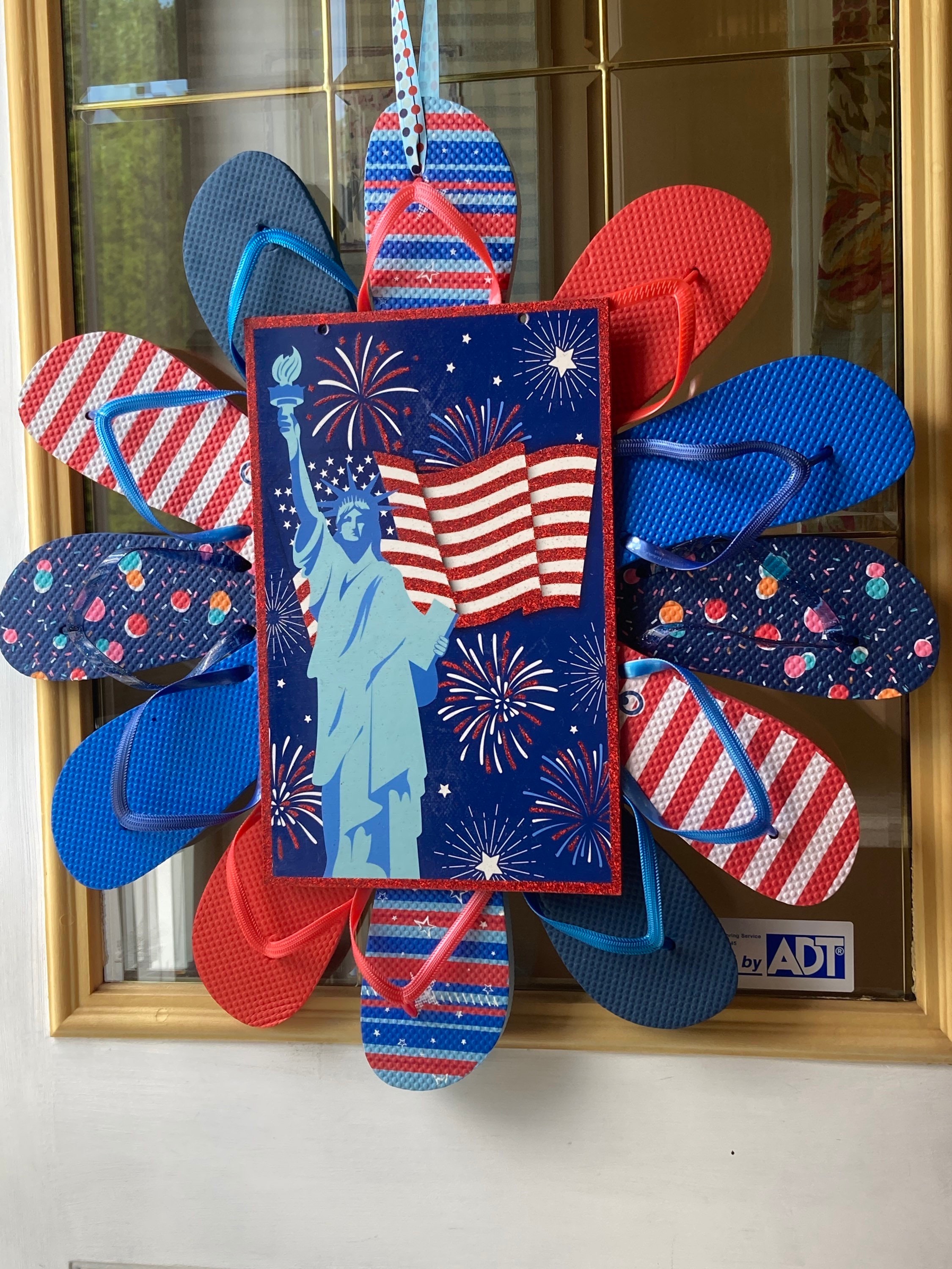 Statue of Liberty Flip Flop Wreath Etsy