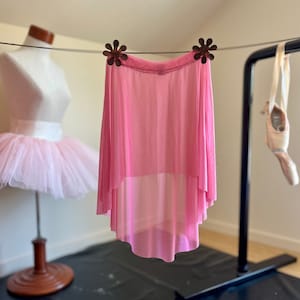 Women&#39;s High-Low Ballet Skirt-Rose