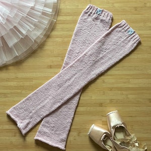 Handknit Ballet Legwarmers-Ballet Pink, 27 Inches