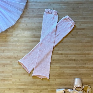 Handknit Ballet Legwarmers-Ballet Pink, 23 Inches