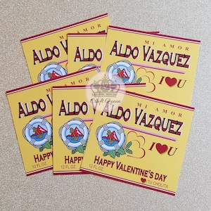 Beer Custom Labels P.Clara Valentine&#39;s Day