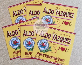 Beer Custom Labels P.Clara Valentine's Day