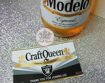 Football Beer Custom Labels
